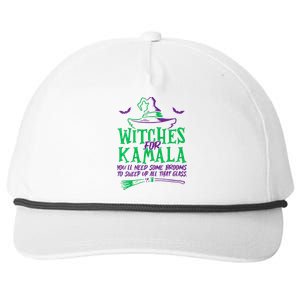 Witches For Kamala Harris Election 2024 Halloween Snapback Five-Panel Rope Hat