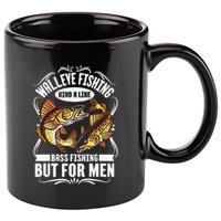 Walleye Fishing Kind A Like Bass Fishing But For 11oz C Handle Ceramic Mug