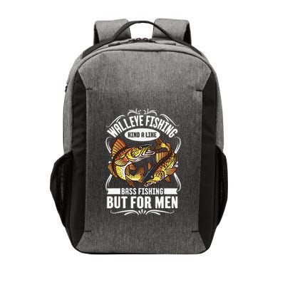 Walleye Fishing Kind A Like Bass Fishing But For Vector Backpack
