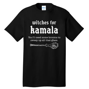 Witches For Kamala Kamala Halloween Witch Feminist Tall T-Shirt