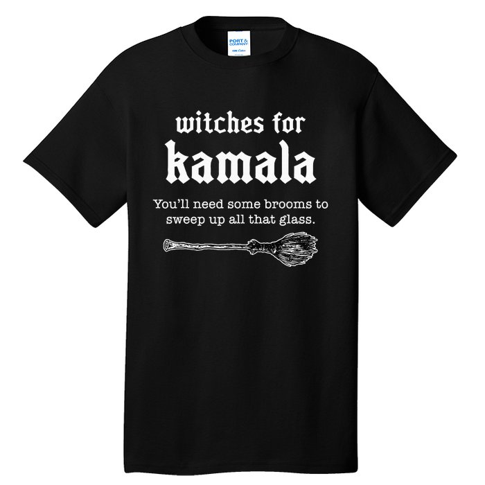 Witches For Kamala Kamala Halloween Witch Feminist Tall T-Shirt