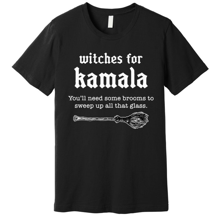 Witches For Kamala Kamala Halloween Witch Feminist Premium T-Shirt