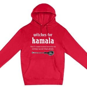 Witches For Kamala Kamala Halloween Witch Feminist Premium Pullover Hoodie