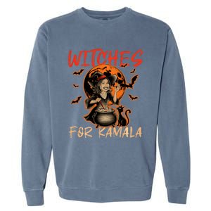 Witches For Kamala Halloween Harris 2024 Garment-Dyed Sweatshirt