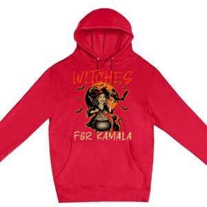 Witches For Kamala Halloween Harris 2024 Premium Pullover Hoodie