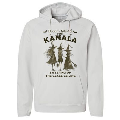 Witches For Kamala Halloween Witch Performance Fleece Hoodie