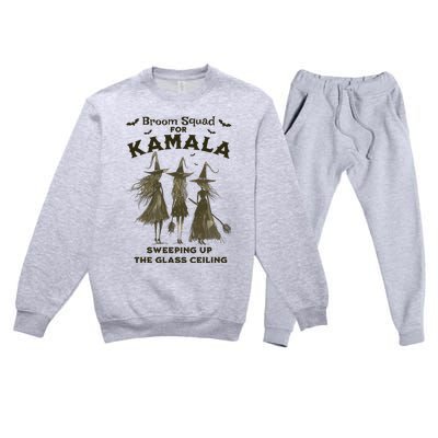 Witches For Kamala Halloween Witch Premium Crewneck Sweatsuit Set