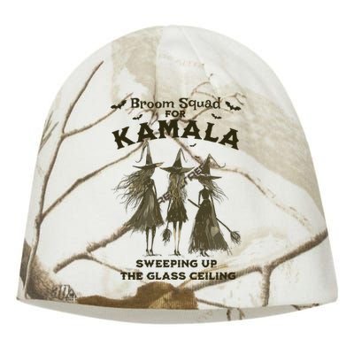 Witches For Kamala Halloween Witch Kati - Camo Knit Beanie