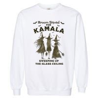 Witches For Kamala Halloween Witch Garment-Dyed Sweatshirt