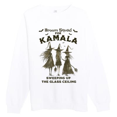 Witches For Kamala Halloween Witch Premium Crewneck Sweatshirt