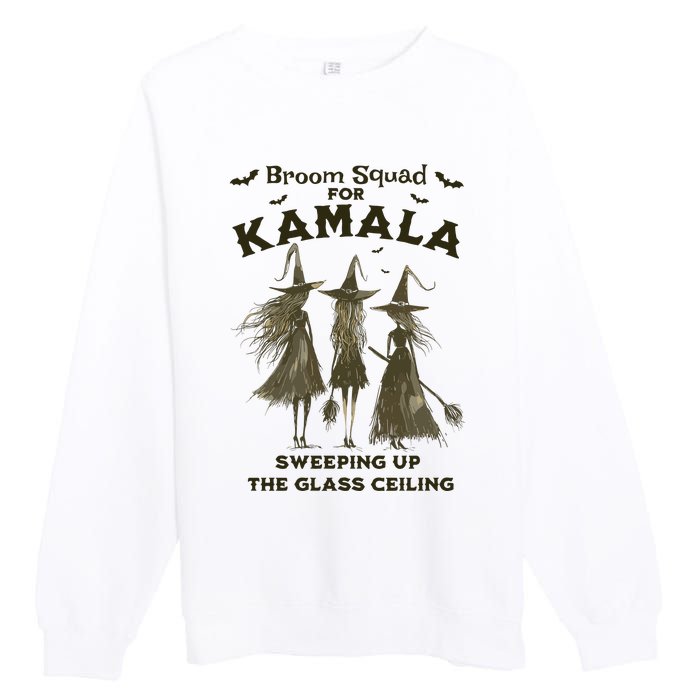 Witches For Kamala Halloween Witch Premium Crewneck Sweatshirt