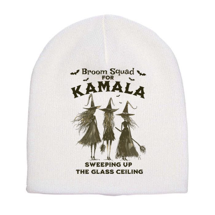 Witches For Kamala Halloween Witch Short Acrylic Beanie