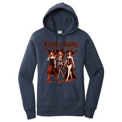 Witches For Kamala Harris Election 2024 Halloween Vote Women's Pullover Hoodie