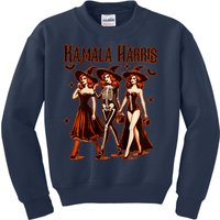 Witches For Kamala Harris Election 2024 Halloween Vote Kids Sweatshirt