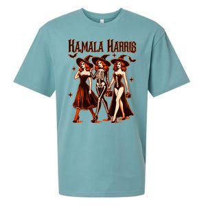 Witches For Kamala Harris Election 2024 Halloween Vote Sueded Cloud Jersey T-Shirt