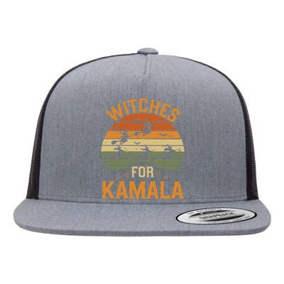 Witches For Kamala Harris Political Election 2024 Flat Bill Trucker Hat