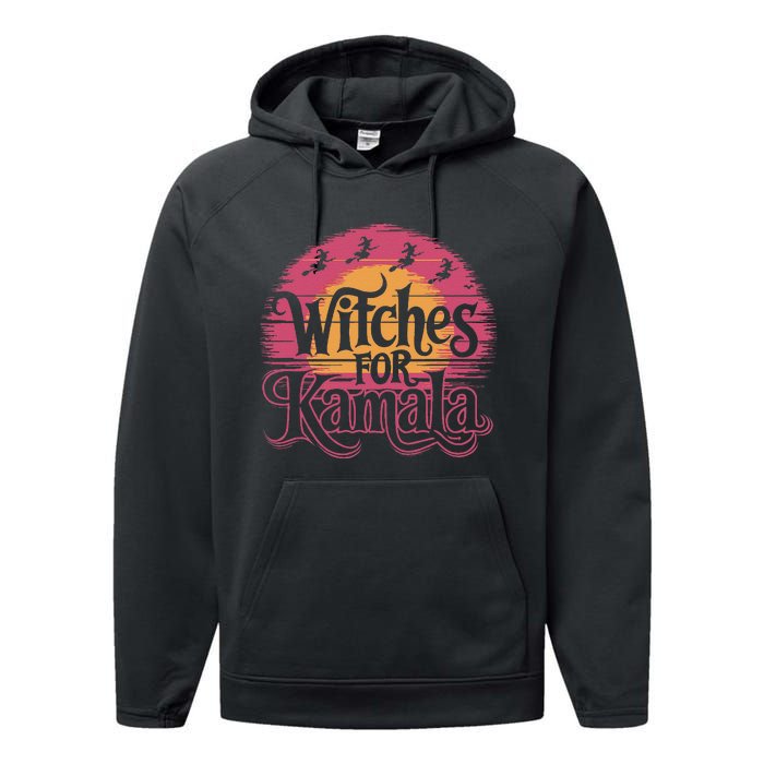 Witches For Kamala Harris Political Election 2024 Performance Fleece Hoodie