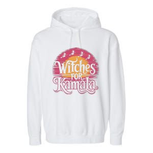 Witches For Kamala Harris Political Election 2024 Garment-Dyed Fleece Hoodie