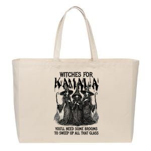 Witches For Kamala YouLl Need Some Brooms To Sweep Up All Cotton Canvas Jumbo Tote