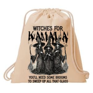 Witches For Kamala YouLl Need Some Brooms To Sweep Up All Drawstring Bag