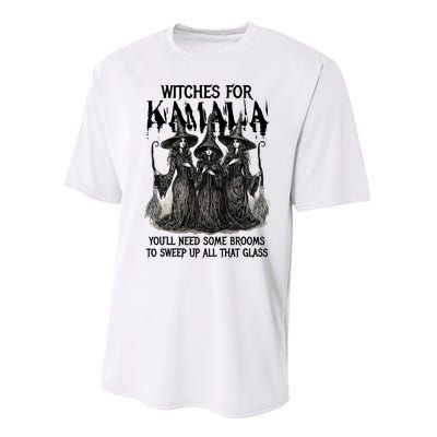 Witches For Kamala YouLl Need Some Brooms To Sweep Up All Performance Sprint T-Shirt