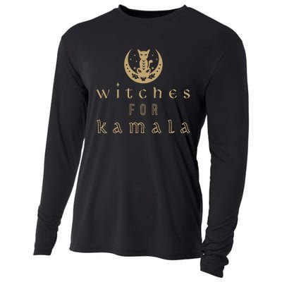 Witches For Kamala Harris Madam President Halloween Cooling Performance Long Sleeve Crew