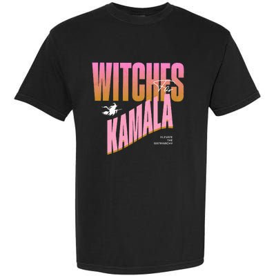 Witches For Kamala Funny Halloween 2024 Garment-Dyed Heavyweight T-Shirt