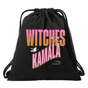 Witches For Kamala Funny Halloween 2024 Drawstring Bag