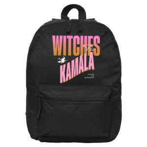 Witches For Kamala Funny Halloween 2024 16 in Basic Backpack