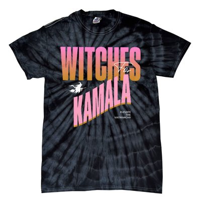 Witches For Kamala Funny Halloween 2024 Tie-Dye T-Shirt