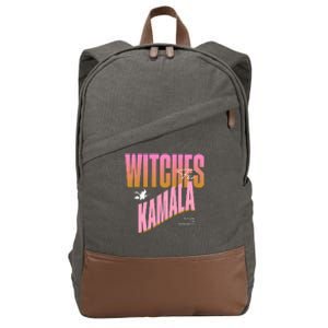 Witches For Kamala Funny Halloween 2024 Cotton Canvas Backpack