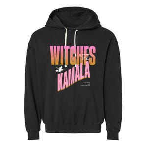 Witches For Kamala Halloween 2024 Garment-Dyed Fleece Hoodie