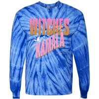 Witches For Kamala Halloween 2024 Tie-Dye Long Sleeve Shirt