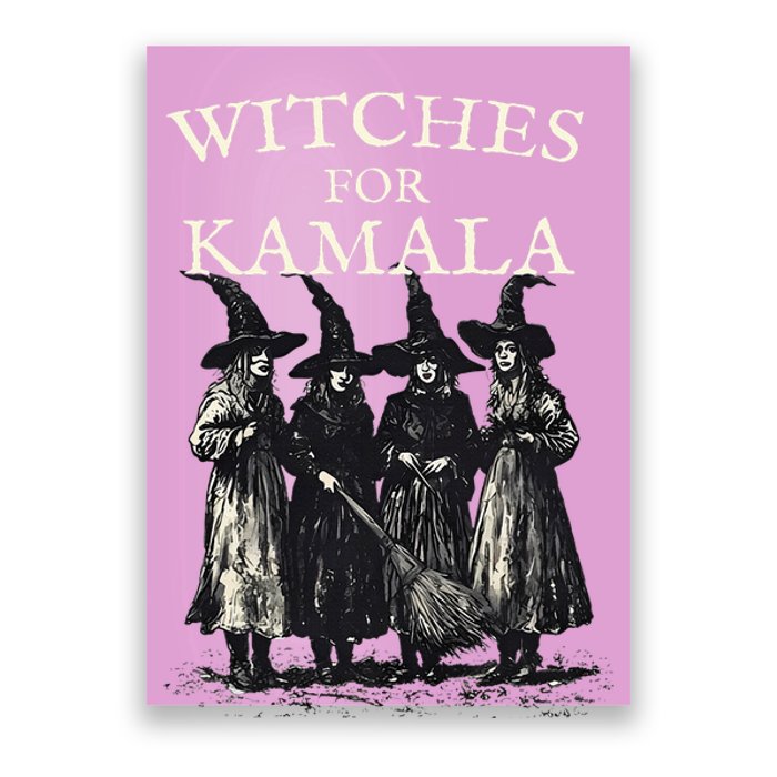 Witches For Kamala Feminist Political Election Halloween Poster