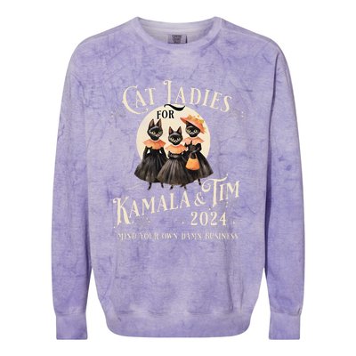 Witches For Kamala Harris Halloween Colorblast Crewneck Sweatshirt