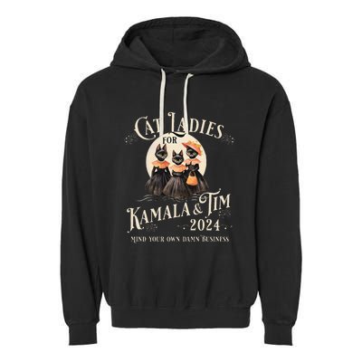 Witches For Kamala Harris Halloween Garment-Dyed Fleece Hoodie