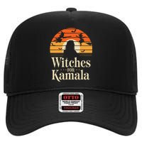 Witches For Kamala Harris Political Election 2024 High Crown Mesh Back Trucker Hat