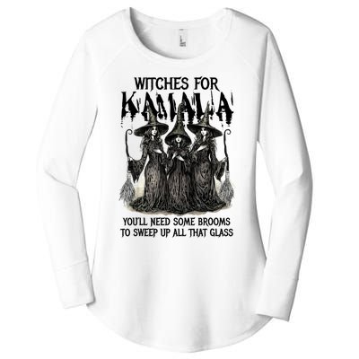 Witches For Kamala YouLl Need Some Brooms To Sweep Up All Women's Perfect Tri Tunic Long Sleeve Shirt