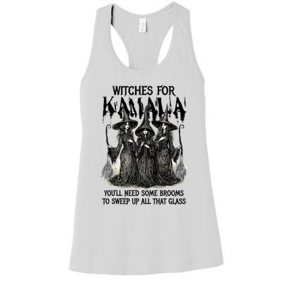 Witches For Kamala YouLl Need Some Brooms To Sweep Up All Women's Racerback Tank