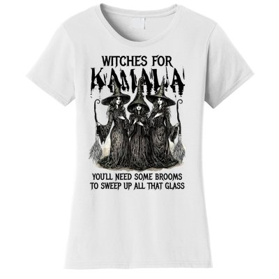 Witches For Kamala YouLl Need Some Brooms To Sweep Up All Women's T-Shirt