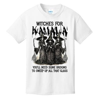 Witches For Kamala YouLl Need Some Brooms To Sweep Up All Kids T-Shirt