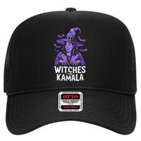 Witches For Kamala Harris Political Election 2024 Apparel High Crown Mesh Back Trucker Hat