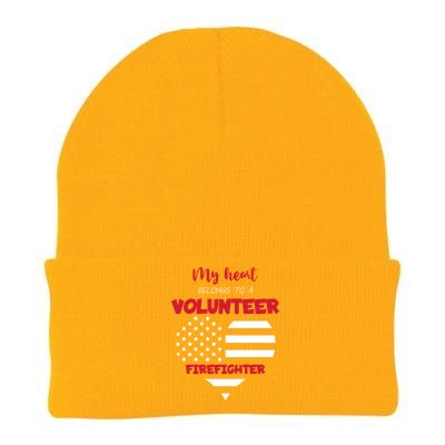 Wife Friend Love Volunteer Firefighter Meaningful Gift Knit Cap Winter Beanie