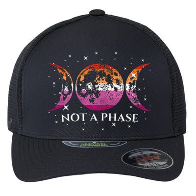 Women Funny Lesbian Pride Flag Not A Phase Flexfit Unipanel Trucker Cap