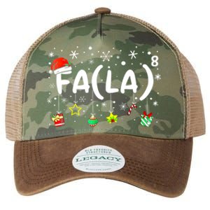 Women Fa (La)8 Funny Christmas Santa Fa La Math Teacher Gift Legacy Tie Dye Trucker Hat