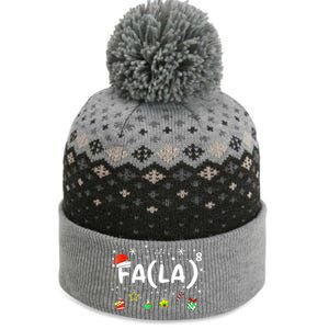 Women Fa (La)8 Funny Christmas Santa Fa La Math Teacher Gift The Baniff Cuffed Pom Beanie