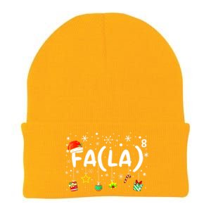 Women Fa (La)8 Funny Christmas Santa Fa La Math Teacher Gift Knit Cap Winter Beanie