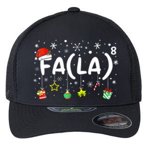 Women Fa (La)8 Funny Christmas Santa Fa La Math Teacher Gift Flexfit Unipanel Trucker Cap