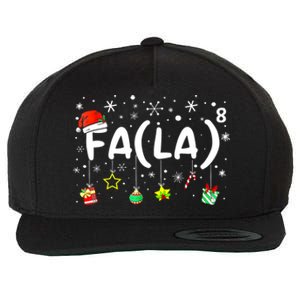 Women Fa (La)8 Funny Christmas Santa Fa La Math Teacher Gift Wool Snapback Cap