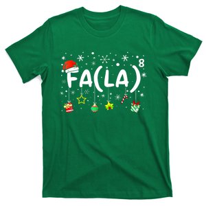 Women Fa (La)8 Funny Christmas Santa Fa La Math Teacher Gift T-Shirt